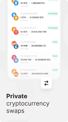 Crypto Exchange — StealthEX Screen 2