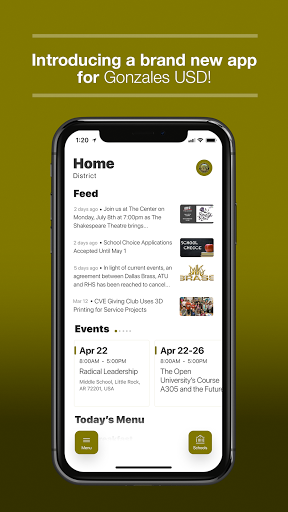 Android application Gonzales Unified School, CA screenshort