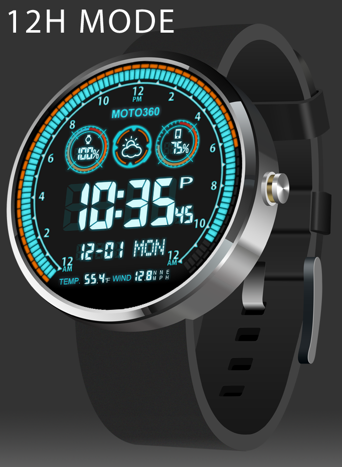 Android application V03 WatchFace for Moto 360 screenshort