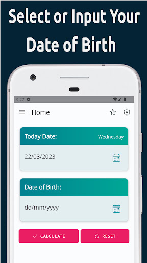 Android application Age Calculator HD screenshort