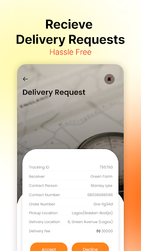 DOCExpress - Driver Screen 3