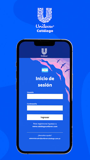 Android application Catálogo de Productos Unilever screenshort