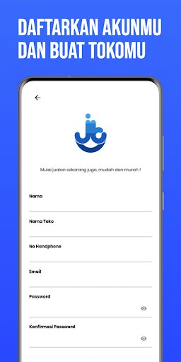 Android application Jualbareng: Buat Toko Sekarang screenshort