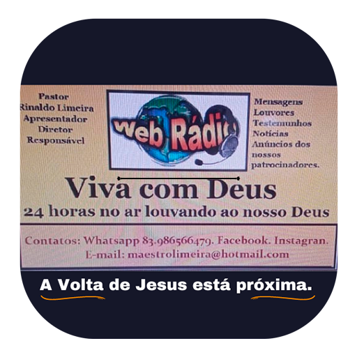 Rádio web viva com Deus logo