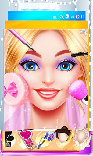 Android application لعبة وضع المكياج - العاب بنات screenshort