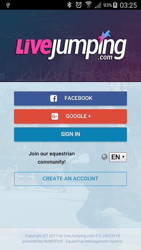 Android application LiveJumping.com screenshort