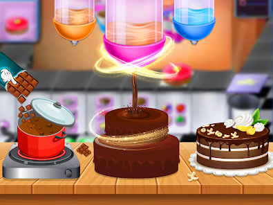 Download do APK de Fábrica chocolate aniversário: jogo comida