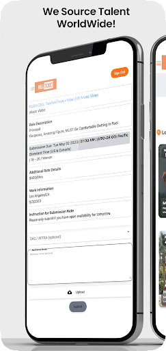 Android application Mill Ticket Casting screenshort