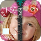 My photos zipper screen lock icon