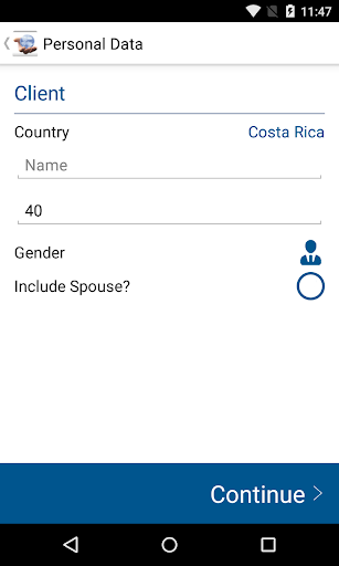 BMI Cotizador Salud Costa Rica Screen 2