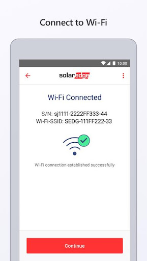 SolarEdge Inverter SetApp screenshot 2