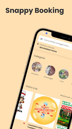 Android application Snappy Booking screenshort