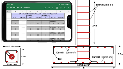 Bar bending schedule rebar bbs Screen 3