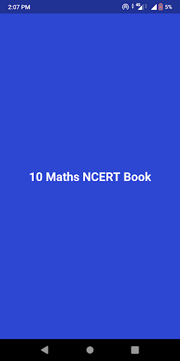 Android application 10 Maths NCERT Book screenshort