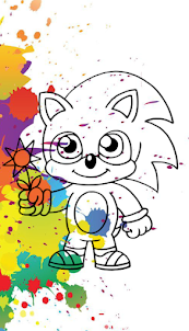 Soni coloring games hedgehog