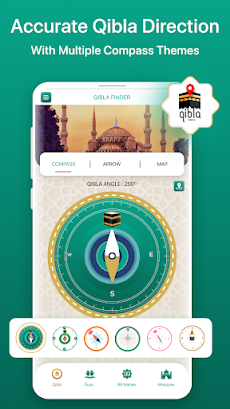 Qibla Finder - Qibla Compassのおすすめ画像1
