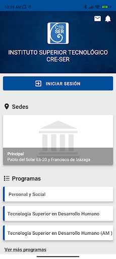 Android application CRE-SER screenshort