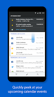BlackBerry Hub+ Posteingang Screenshot