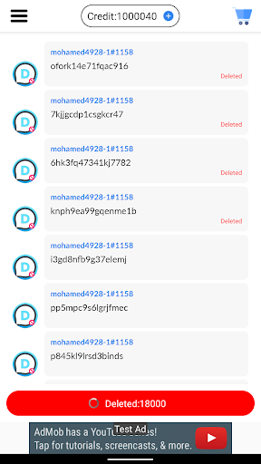 Android application DisDeleter screenshort