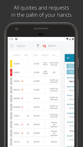 FL3XX Sales Screen 2
