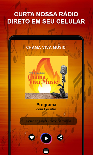 Android application Chama Viva Music screenshort