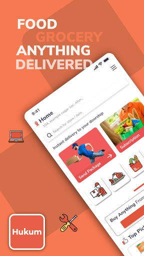 Android application Hukum: Quick Home Delivery screenshort