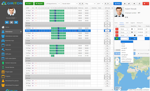 Attendance Clock GIRITON