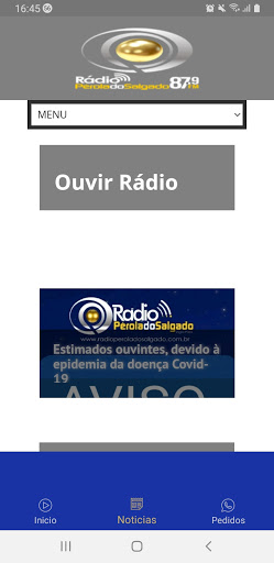 Rádio Perola FM Screen 2