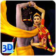 3D Radha-Krishna Rasa-Dance Live Wallpaper