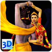 3D Radha-Krishna Rasa-Dance Live Wallpaper