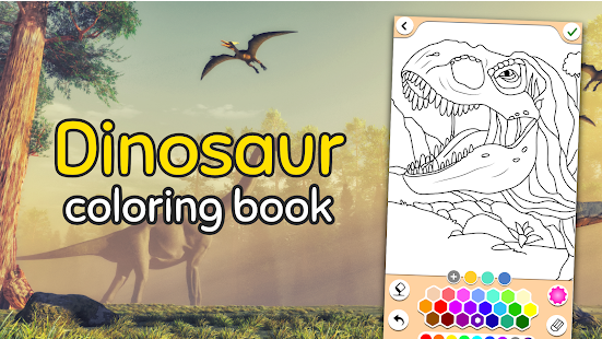 Dino Coloring Game Screenshot