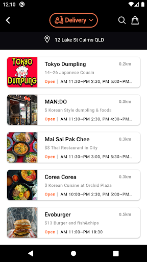 Order Now - Take away, Dine in Screen 2