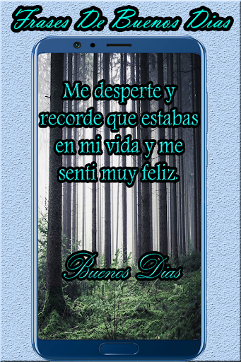 Android application imagenes con frases de buenos screenshort