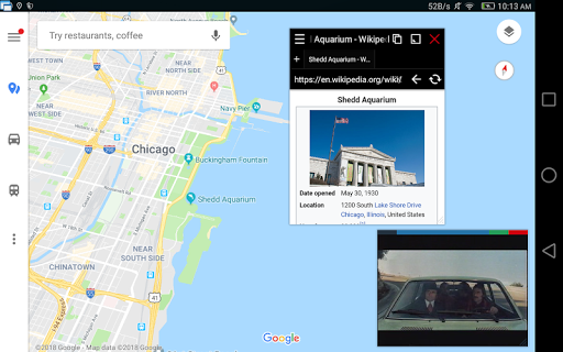 Screenshot of Floating Apps (multitasking)