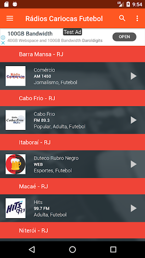 Rádios Cariocas Futebol AM FM Screen 3