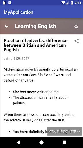 Learning English Adverbs