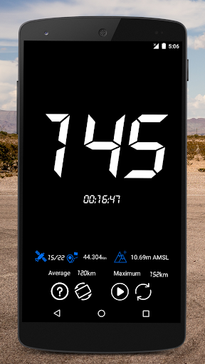 Android application Speedometer: GPS Speedometer screenshort