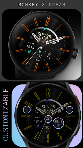 Android application Dream 103 - Analog watch face screenshort