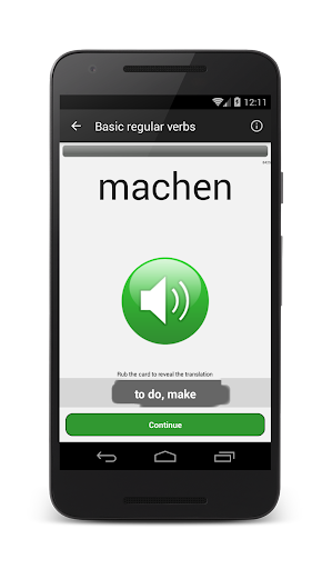 Verben - Trainer PRO Screen 2