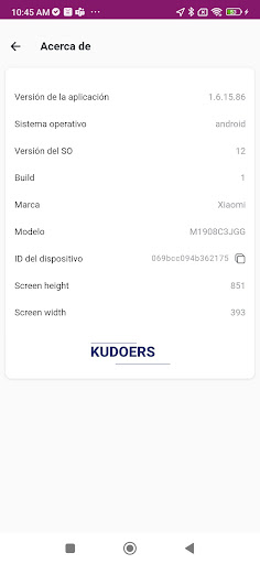 Android application KUDOERS screenshort