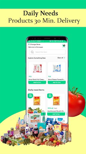 Grocery, Veggies and Non-veg Screen 3