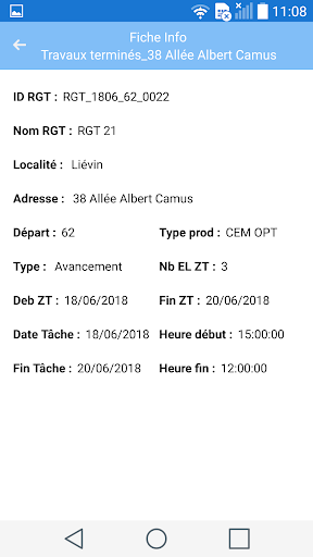 Android application Constructel Device screenshort