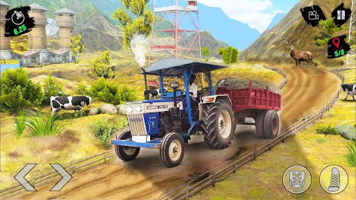 Android application Off-road Tractor Driving Games screenshort