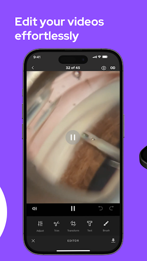 Screenshot of MicroREC app