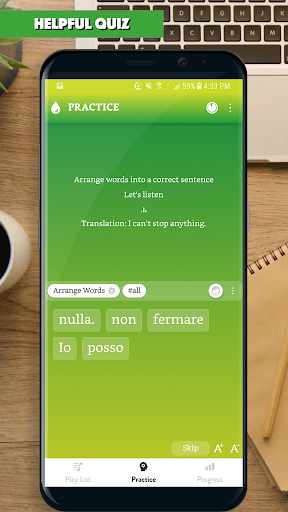 Screenshot of Italian Sentence Master 2