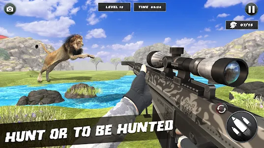 狙击行动 狮子猎人 - 动物狩猎游戏