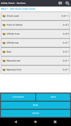 Truckfile Safety Check Screen 2