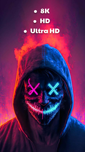 Android application Anonymous Mask HD 4K Wallpaper screenshort