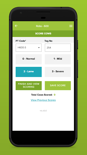 Android application Healthy Hoof screenshort