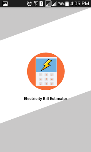 Android application Electricity Bill Estimator screenshort